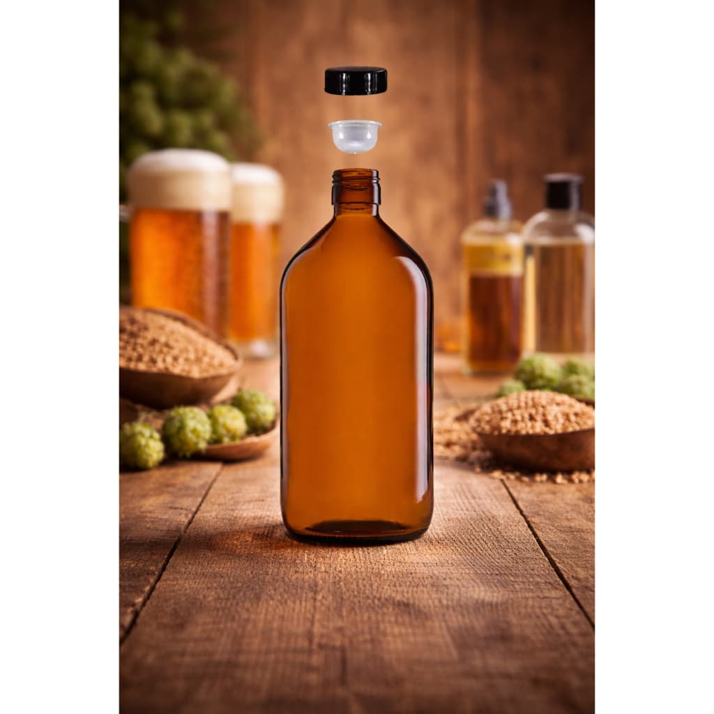 02 garrafão de viidro vazio - Growler para fazer Cerveja Artesanal- 1 litro