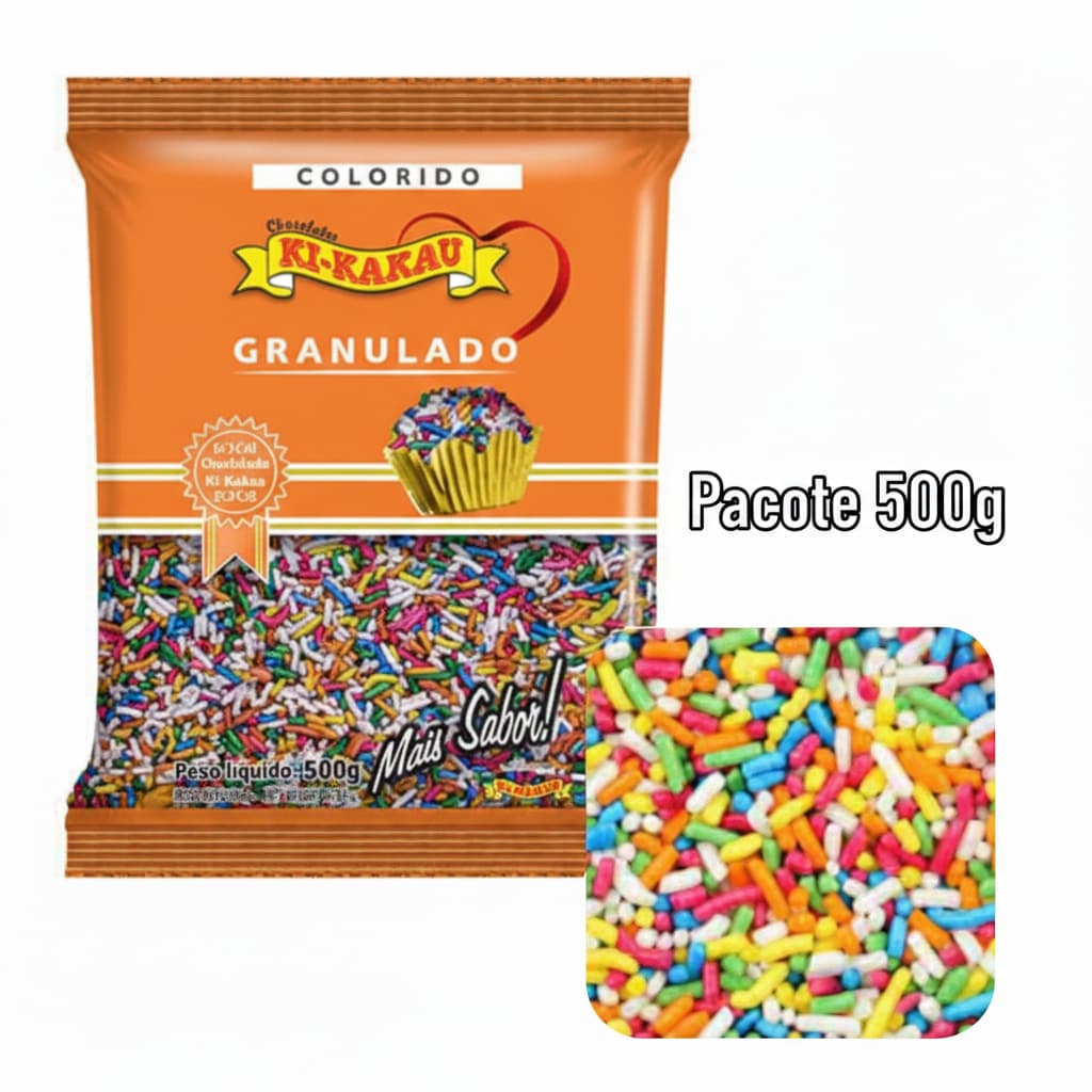 Chocolate Granulado Colorido 500g Ki Kakau