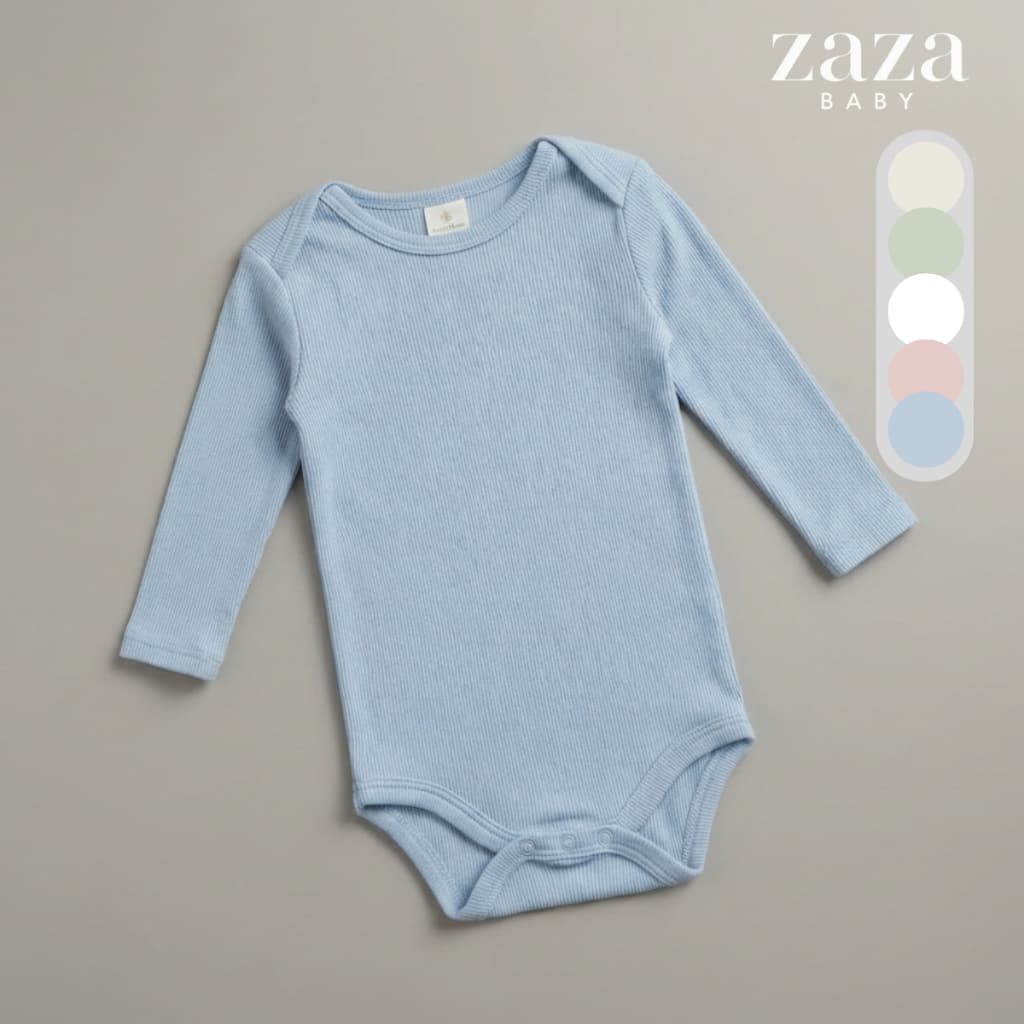 Body Bebê Manga Longa Tecido Canelado Algodão Premium Toque Macio Confortavel
