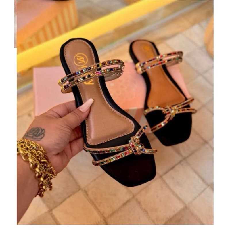 Sandalia Feminina Slide Luxo Trançada | Confortável, Moderna e Elegante ✨