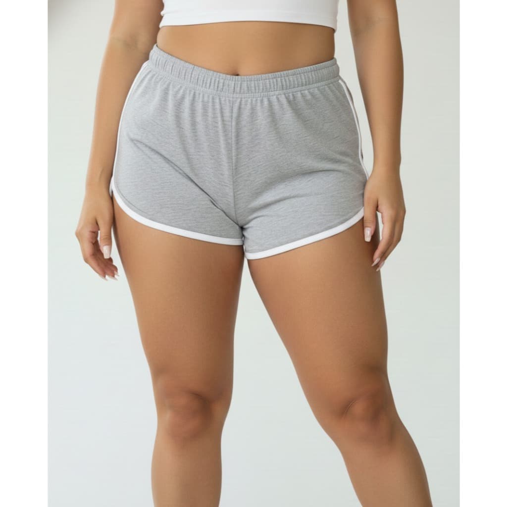 Moletom Moletinho Short Shortinho Moda Gringa Cós Lateral Sport