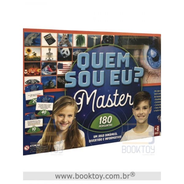 Jogo Quem Sou Eu Master Toia 180 Perguntas 2 a 6 Jogadores Educativo