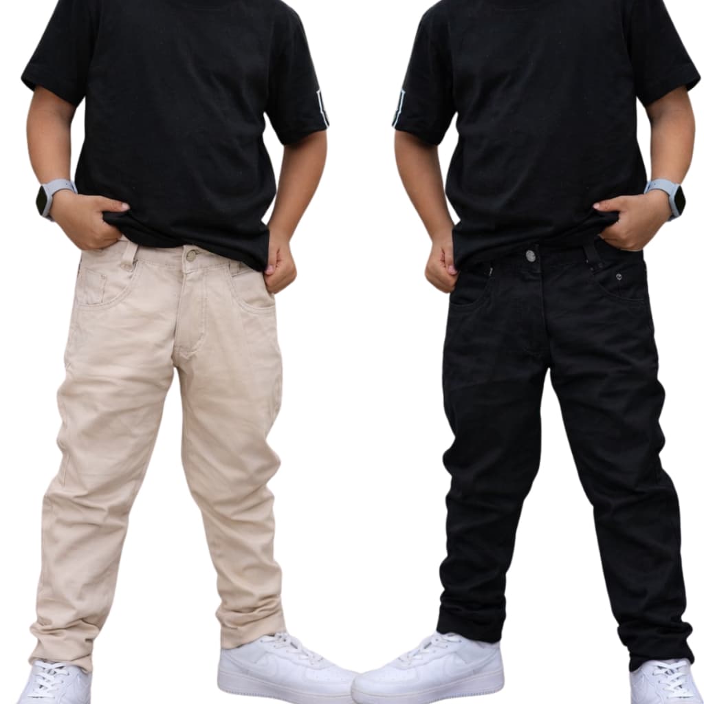 Calça Juvenil Slim Sarja Masculina Conforto Premium Calça Para Meninos Juvenil Estilosa