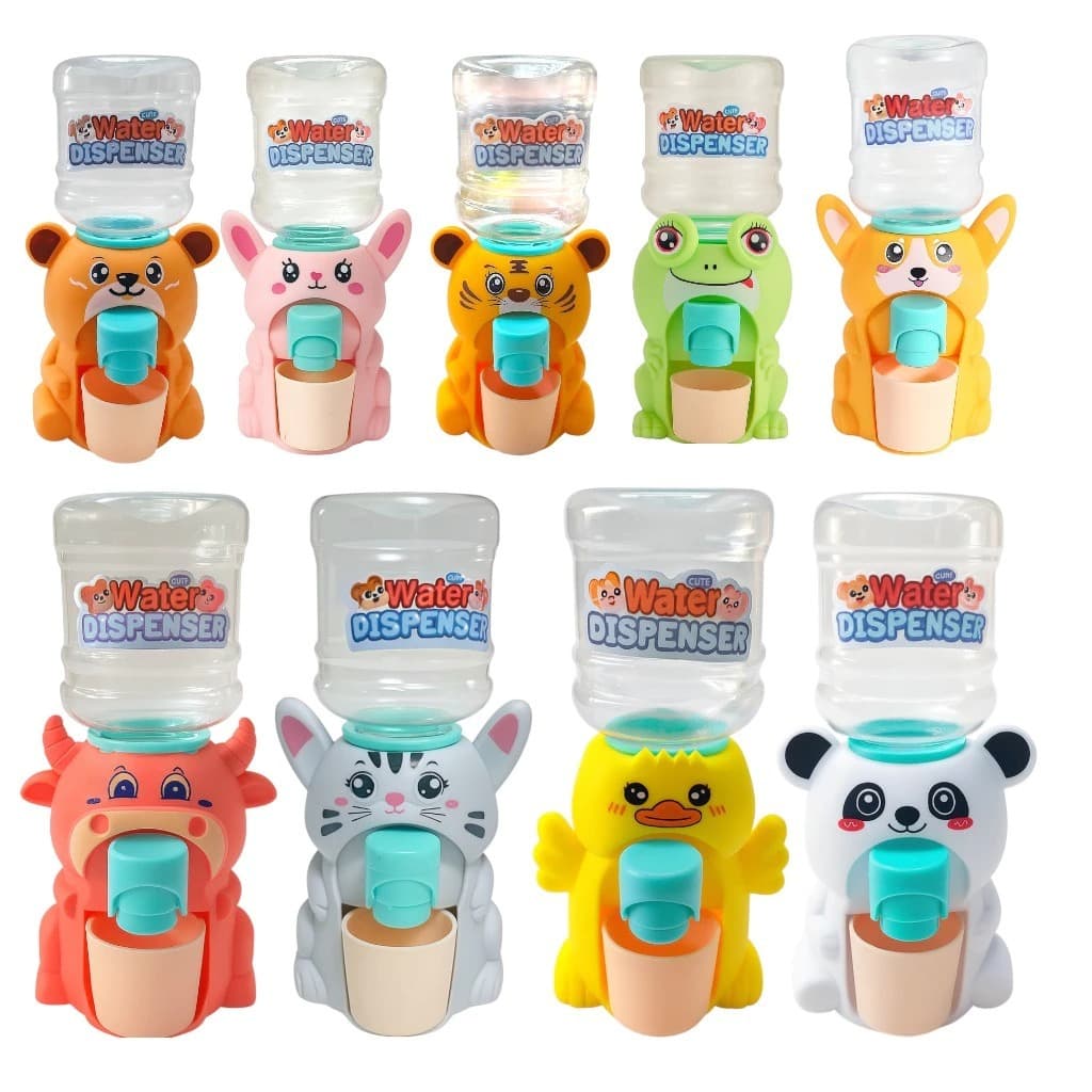 KIT 2 Mini Bebedouro Em Formato De Animais Bichinhos Com Dispensador De Água Com Copo Para Bebida-AB8296
