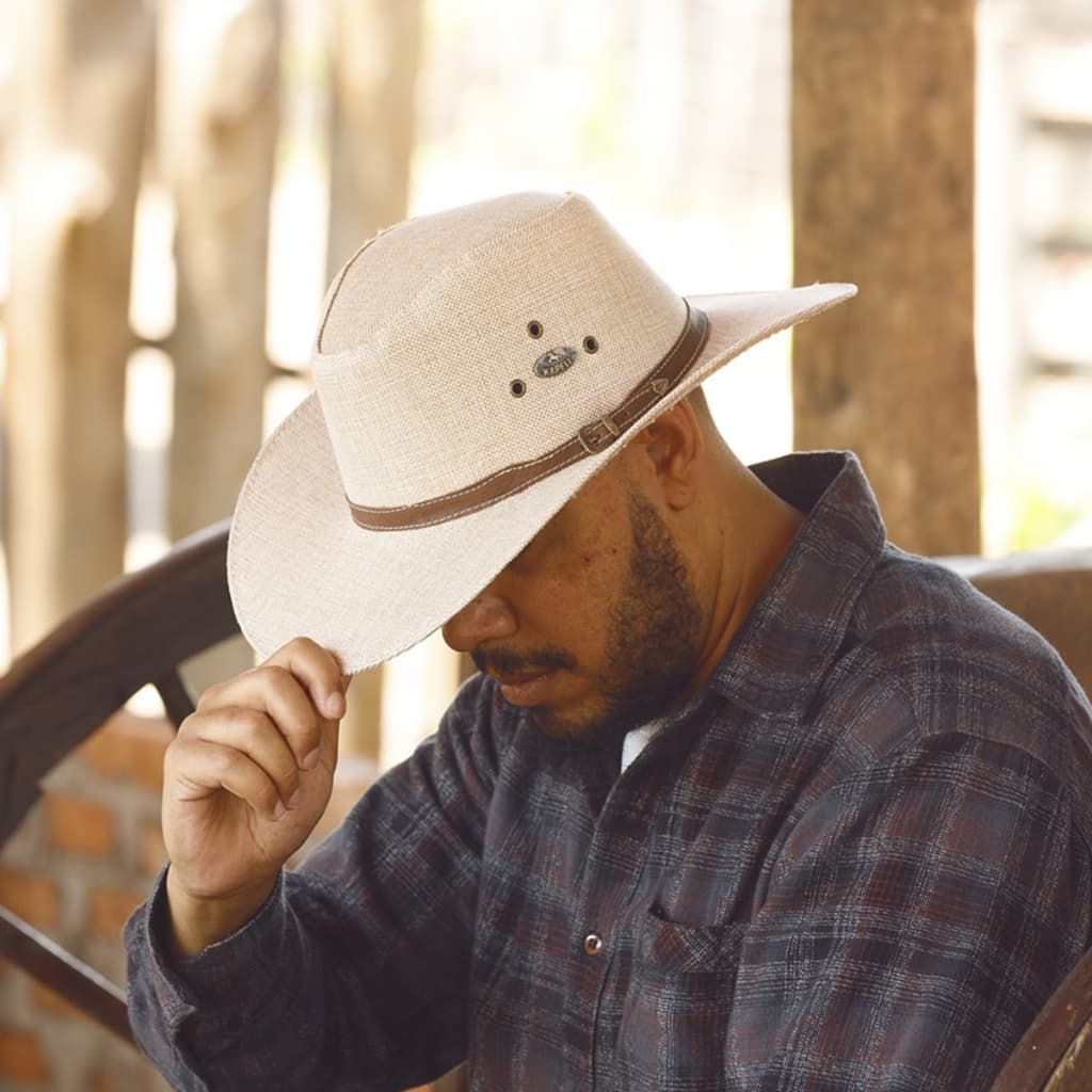 Chapéu Em Juta Lançamento Vaquejada Rodeio Country Adulto