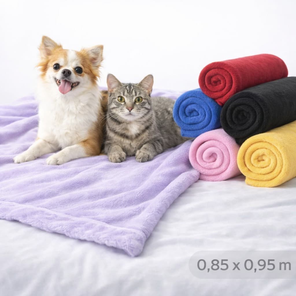Kit 4 Manta pet cao ou gato cobertorzinho cachorro soft lisa macia