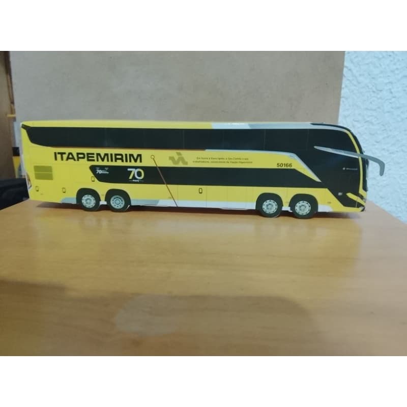 miniaturas de ônibus de papel leia descrição