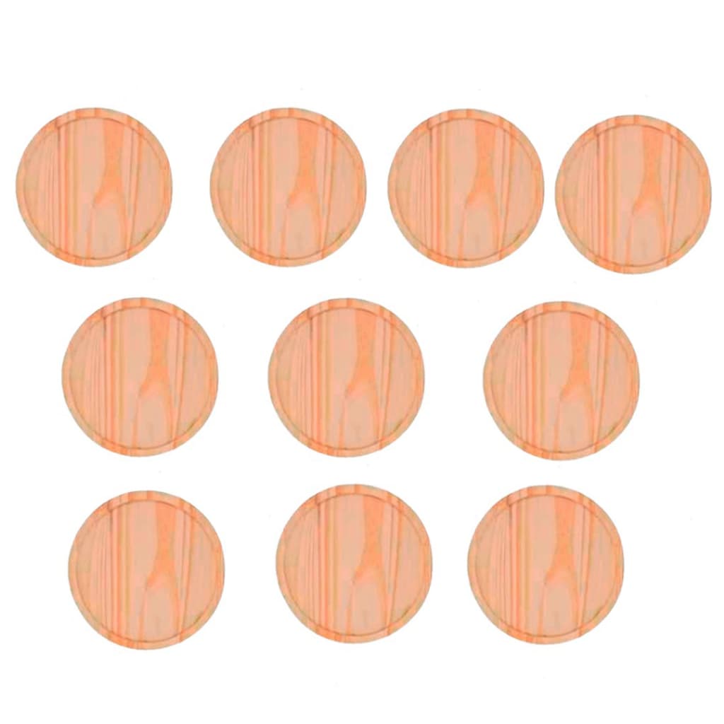 KIT 10 Bandejas de Madeira Natural Redonda para Forma de  Pizza 30cm, Cozinha, Pizzarias