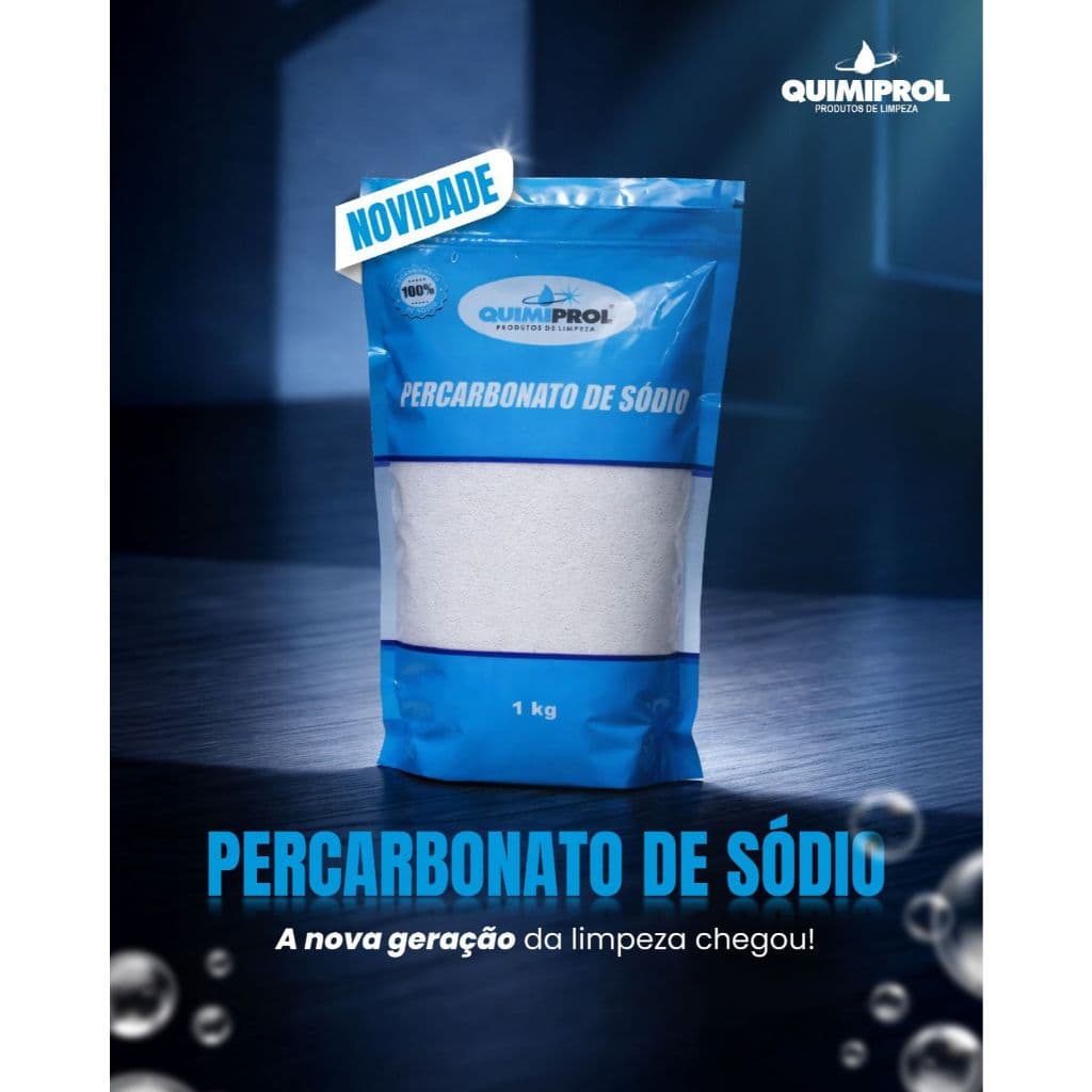 Percarbonato de Sódio 1kg – Alvejante em Pó Sem Cloro, Tira Manchas, Clareador de Roupas Brancas e Coloridas