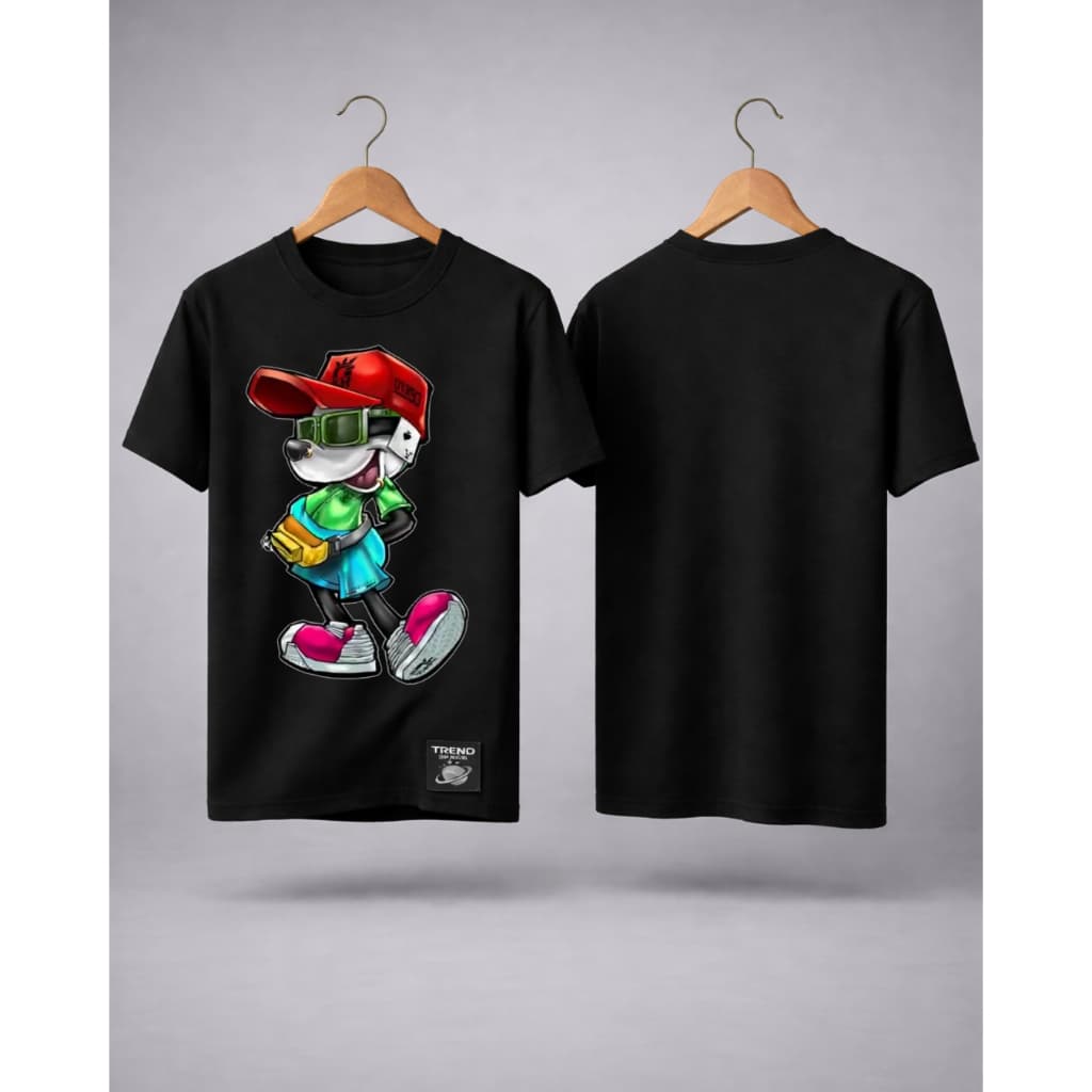 Camiseta Street Dog Red – Estampa Urban --Linha Oficial Trend Space