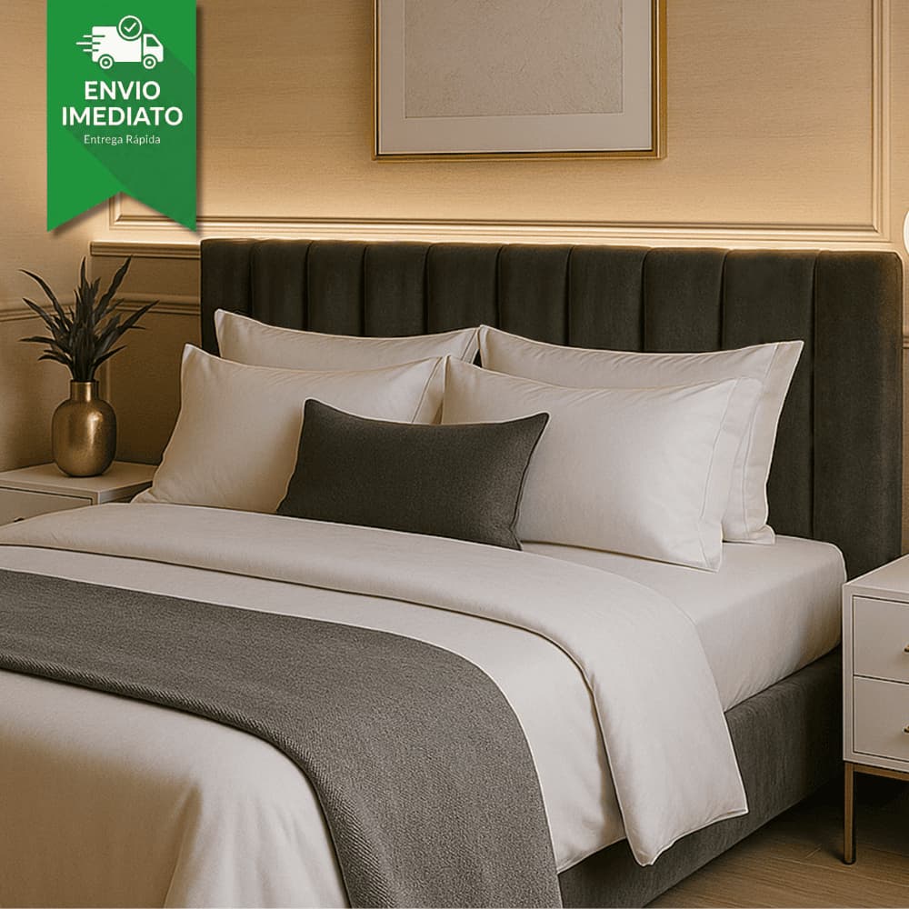 KIT COM ATE 10 CABECEIRAS ESTOFADAS MODULAR DE PAREDE AUTOCOLANTE DECORATIVA QUEEN KING