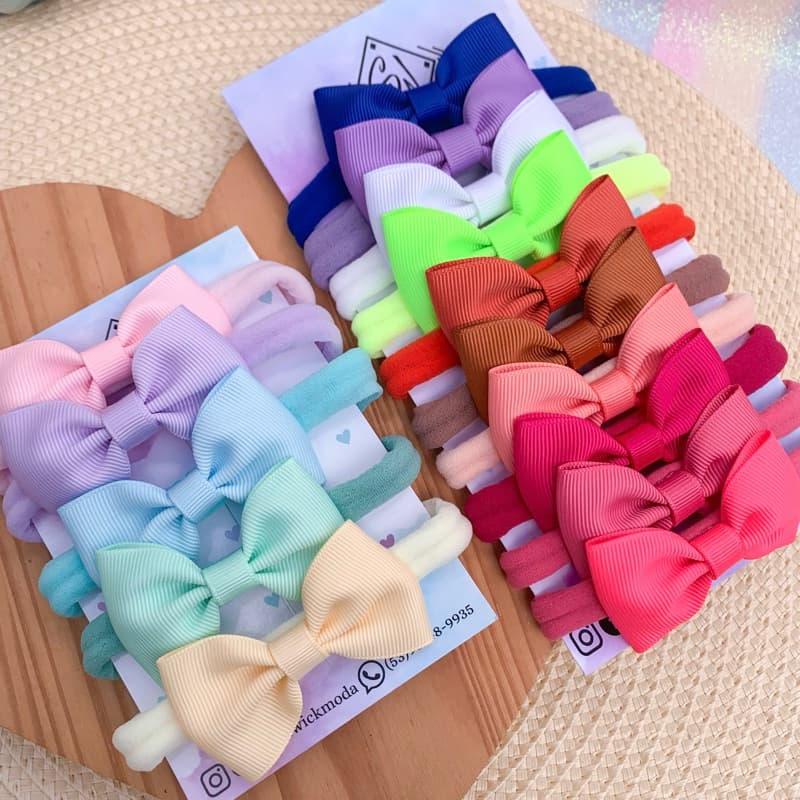 Kit de Laços Infantis para bebê e meninas | Feito à mão