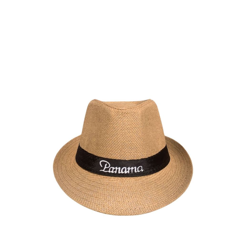 Chapéu Estilo Panamá Pagodeiro Unissex Praia Verão Casual Cor Off - White Faixa Preto Tamanho Un Liso