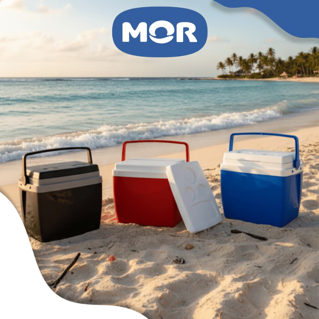 Caixa Térmica Cooler 26 Litros MOR Capacidade Até 35 Latas Praia Churrasco Diversas Cores