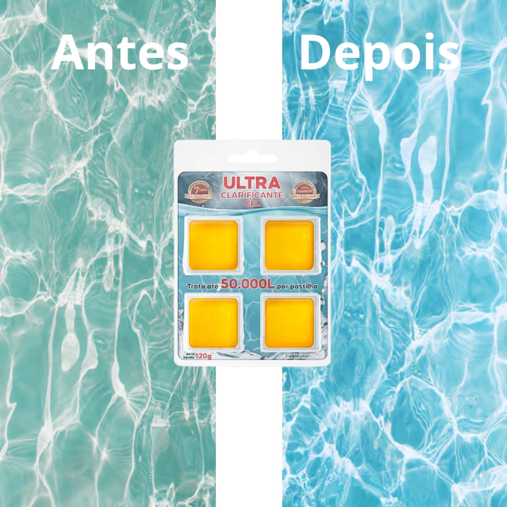 Pastilhas Super Clarificante Em Gel Decantador Para Piscinas Ultraclor Ultra Clarificante