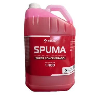 Shampoo Automotivo Neutro Spuma Cleaner 5L Super Concentrado 1:400 Alta Espuma