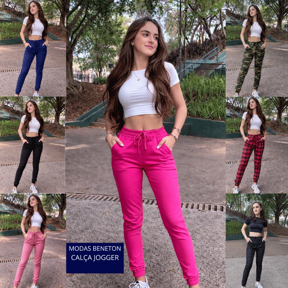 PROMOÇÃO 2026 Calça Jogger Infantil Menina com Tecido Super Elástico tecido  Bengaline   – Escolha das Mães Exigentes.