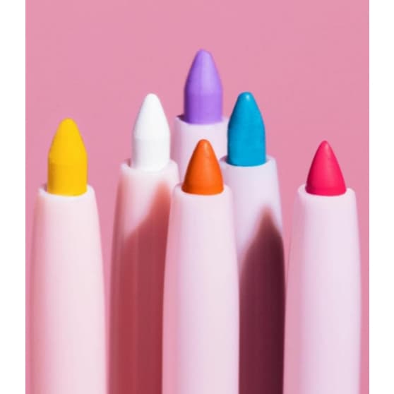 Lápis para olhos RETRÁTIL colorido Melu com apontador interno  - escolha suas cores
