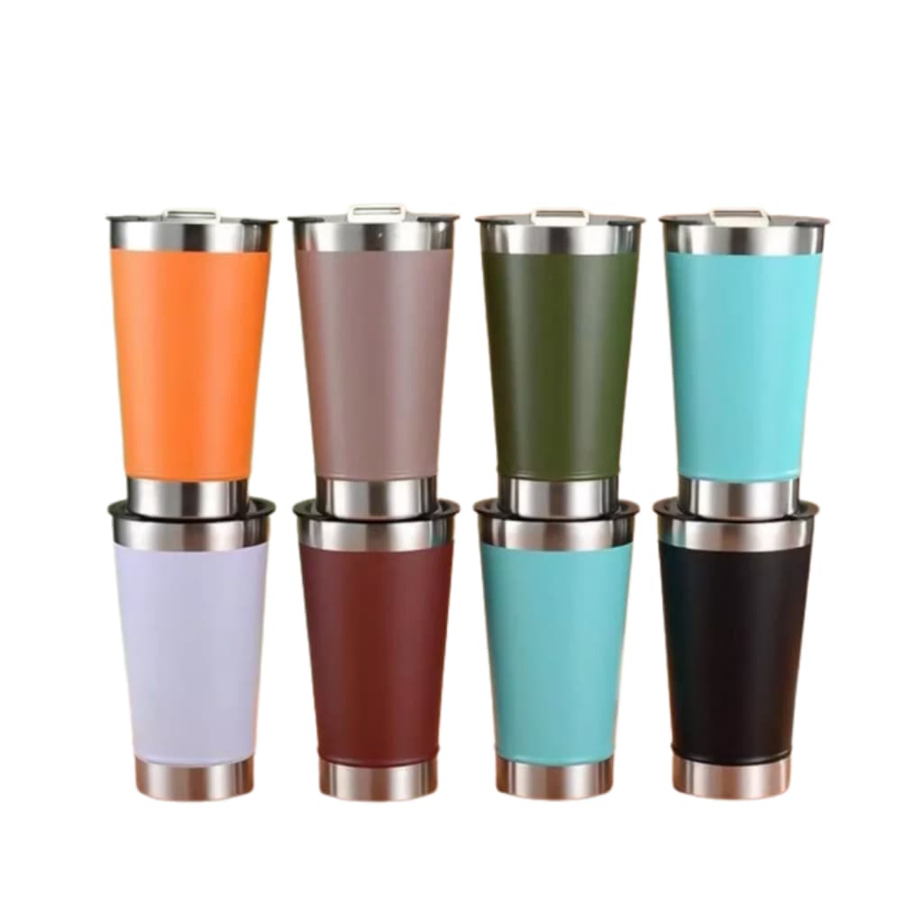 Copo Térmico 473ml com Tampa e Abridor de Garrafas para Cerveja Em Diversas Cores