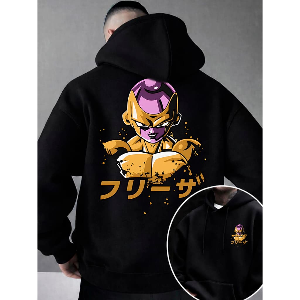 Moletom Masculino Dragon Ball Blusa de Frio Masculina Moletons Masculinos Blusas Masculinas Preto