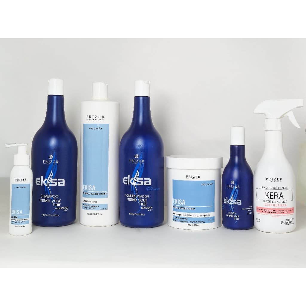Linha Ekisa Kit 20 Tratamentos 7 Itens Profissional Prizer