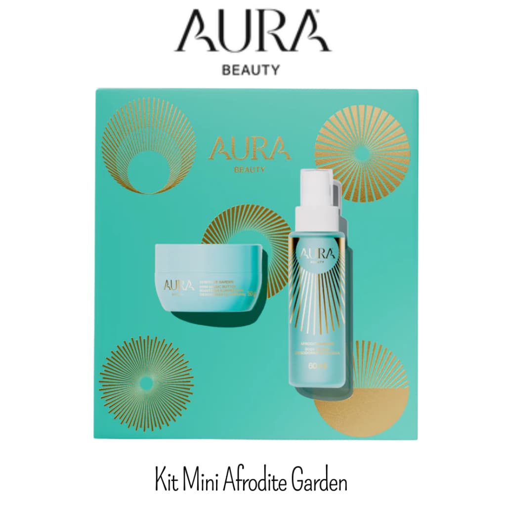 Kit Mini Afrodite Garden Aura Beauty Manteiga (50g) + Body Splash (60ml)