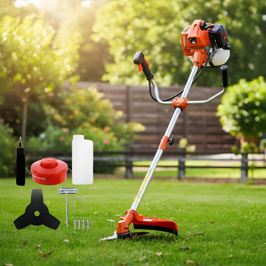 Roçadeira Aparador de Grama Cortador Profissional Nakasaki 75CC 3.2HP a Gasolina – Aparador e Cortador de Grama Potente