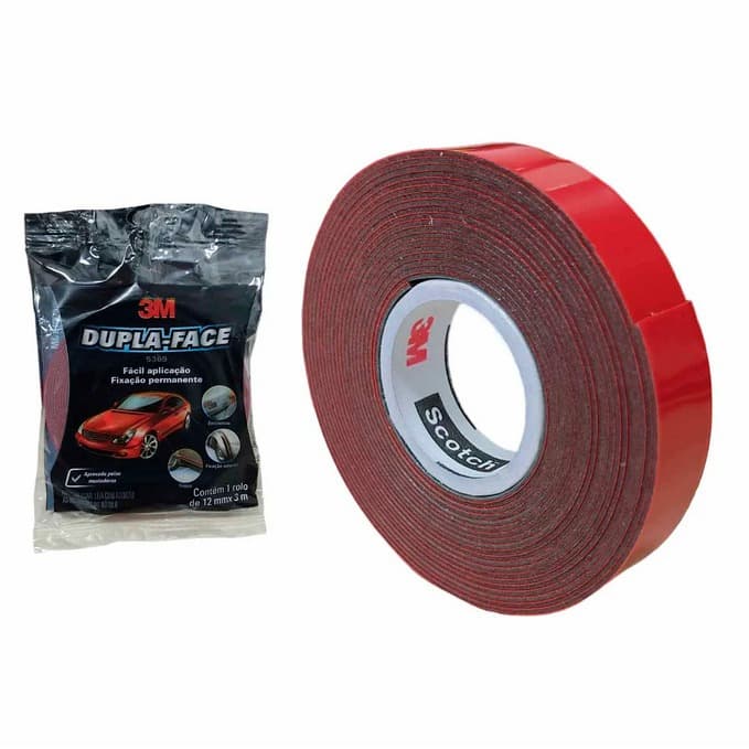 Fita Dupla Face 3M 5369 Fixação Forte Friso Automotivo 12mmx3m Original