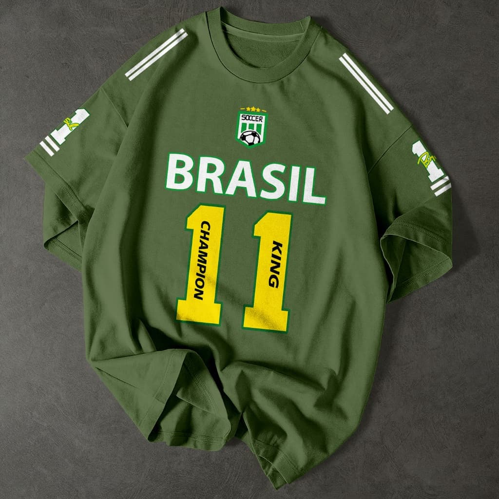 Camiseta Brasil King Numero 11 Streetwear