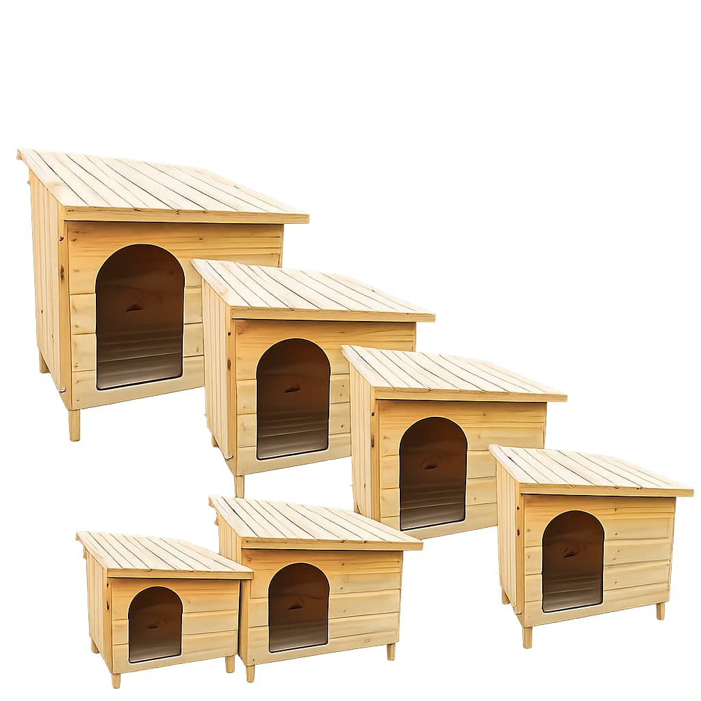 Casinha Edicula de Madeira Casa Para Cachorro Porte Grande Médio Cães Pet House Pittbull Shitzu N1 N2 N3 N4 N5 N6 N7 N8