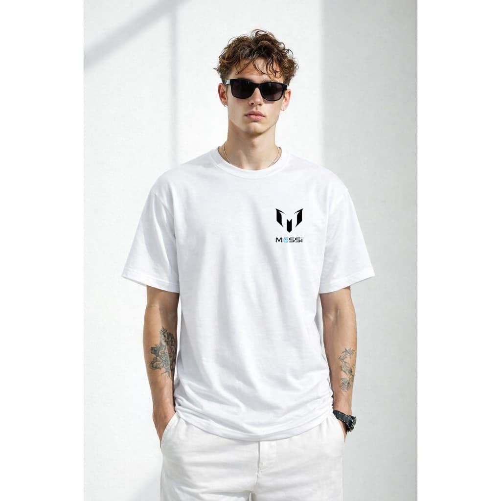 Camisa Camiseta Blusa Algodao Streetwear Malha Basica Masculina Feminina Futebol Time Jogador Time Messi M10