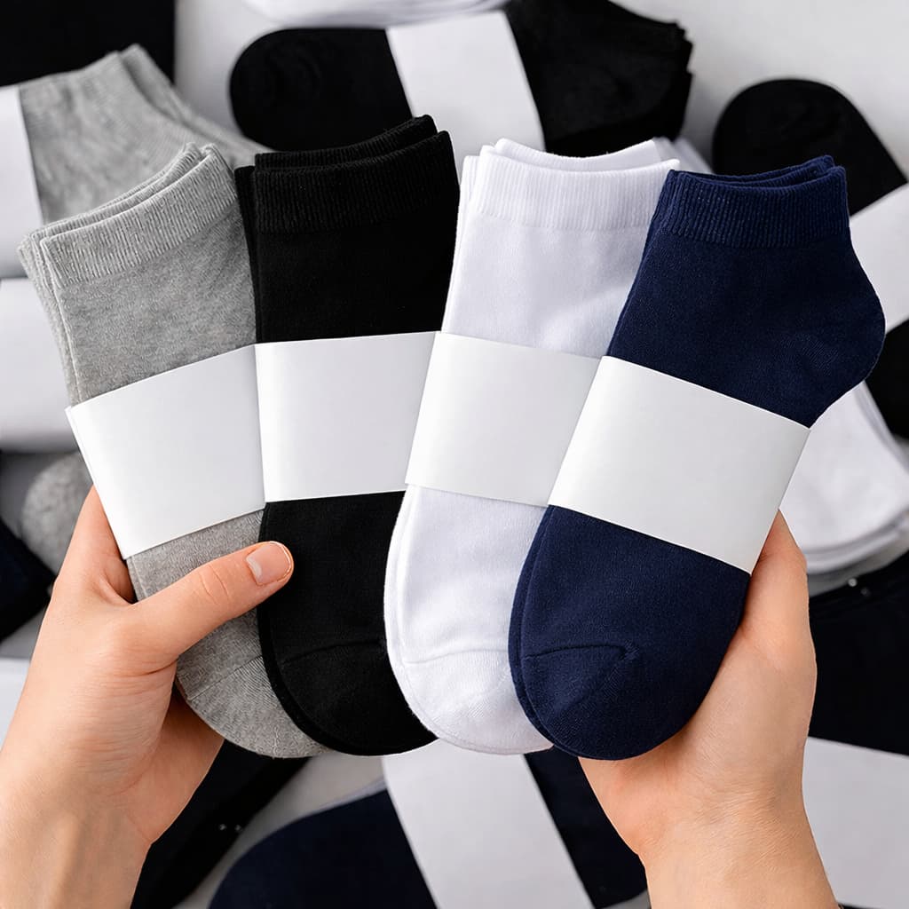 Kit 12 Pares Meia Soquete Masculina Tamanho 40-46 Algodão Poliéster Cano Curto Multicolorido