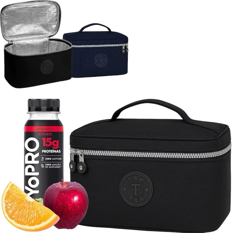 Bolsa Térmica Masculino e Feiminina Portátil Fitness Marmita Viagem Necessário/Bolsa Térmica Pequena