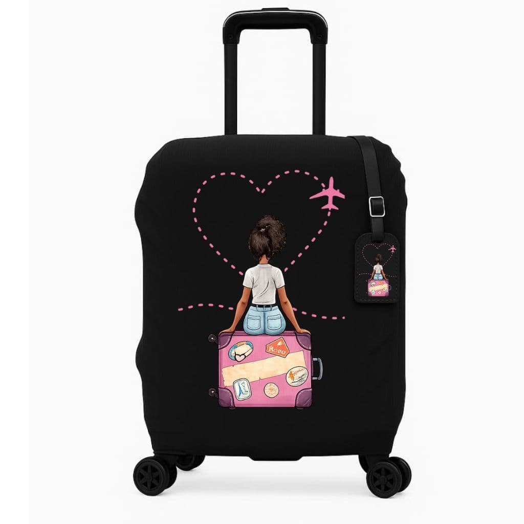 Capa De Mala Feminina mais tag 8 a 23KG P-M-G Personalizada Protetor Bagagem Para Viagem Protetora Grande