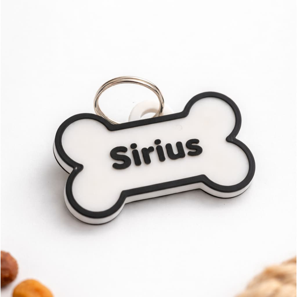 Chaveiro Coleira Pet Personalizado com Nome | Decoração para Cachorro | Placa Pet 3D