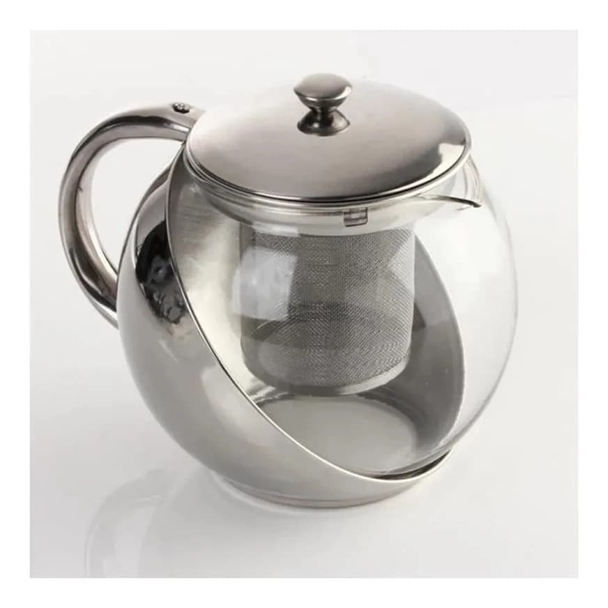 Chaleira Com Infusor Bule Para Chá Em Vidro 900ml