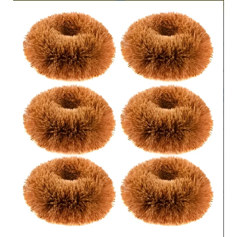 Esponja De Coco Pequena - Kit C/ 3 Unidades Marrom