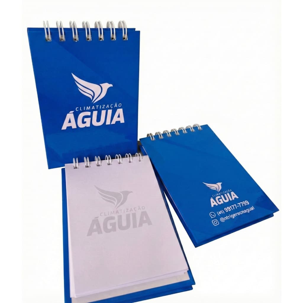 Bloco de notas personalizado empresa com logo10x15 CAPA DURA bloquinhos de anotações
