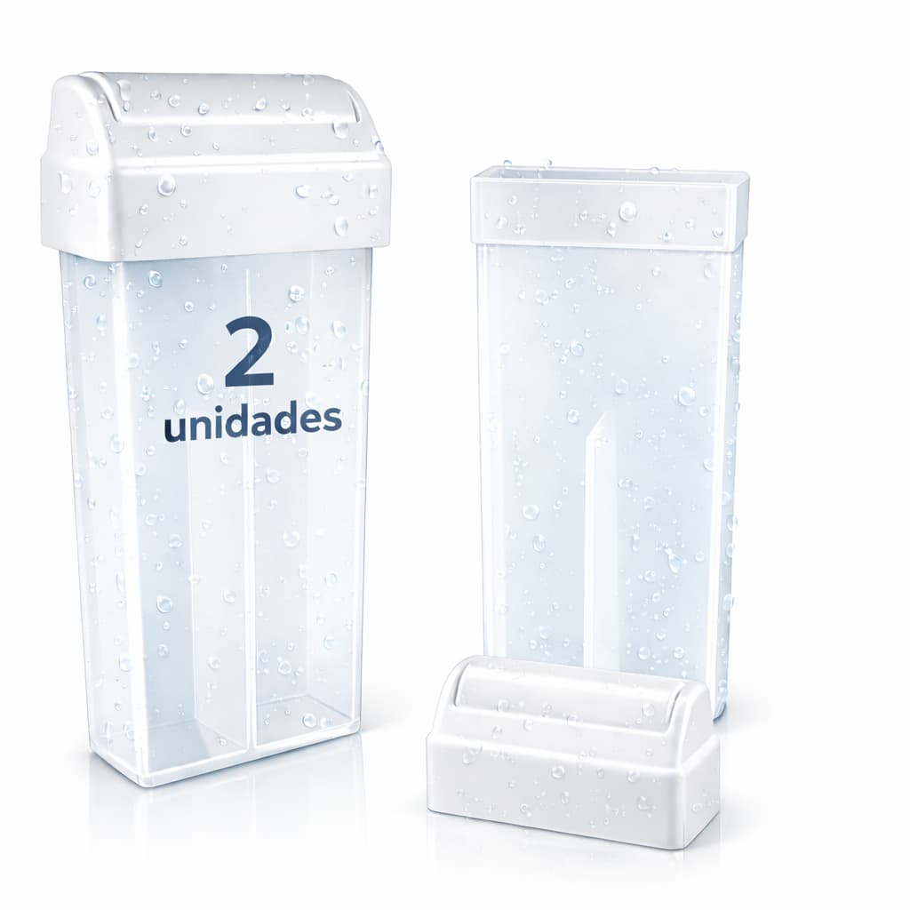Frasco Refil Plástico Rollon Vazio Para Cera De Depilação Roll-on  Contem 2 Unidades