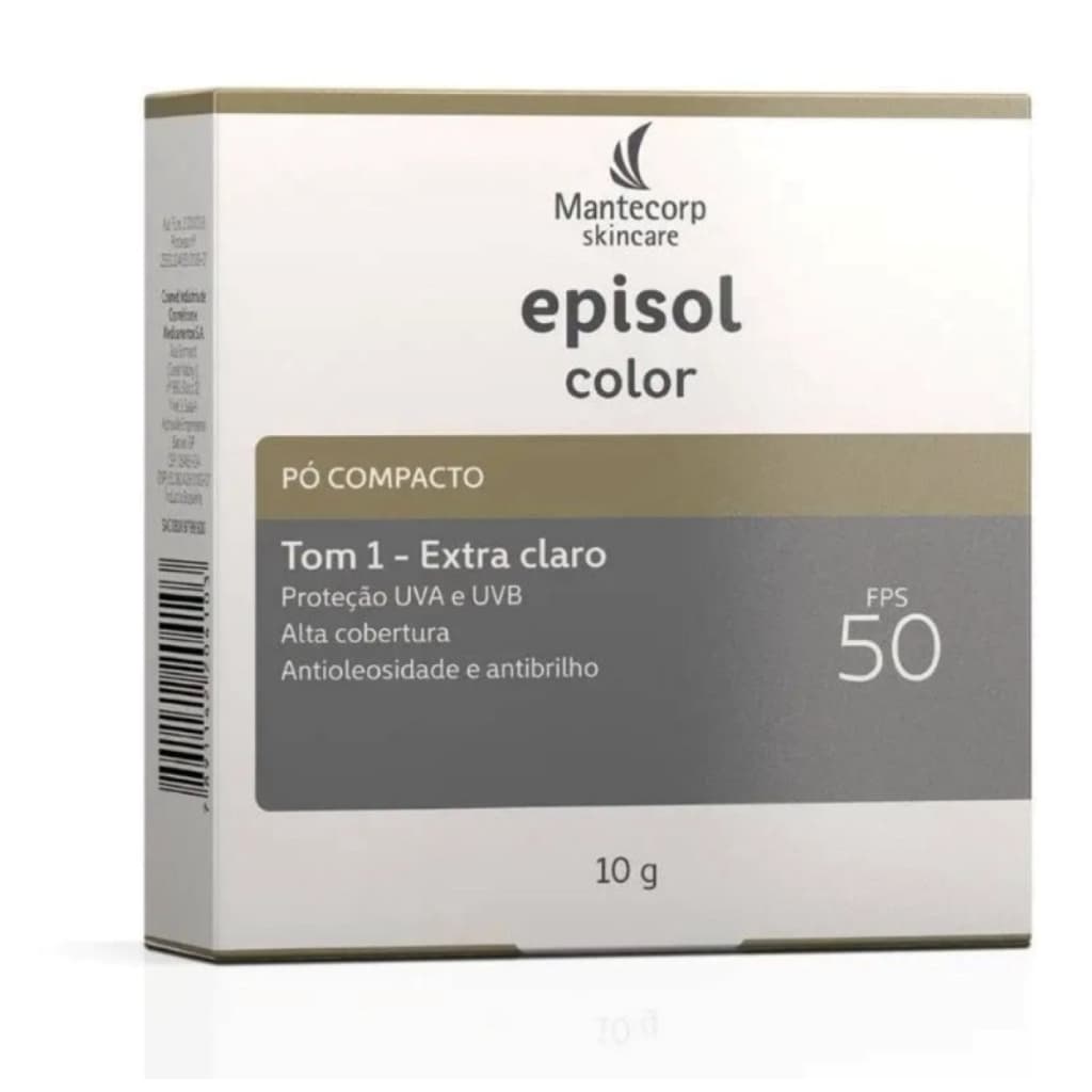 Mantecorp Episol Color Protetor Solar Tom 1 Extra Claro Fps50 de 10g