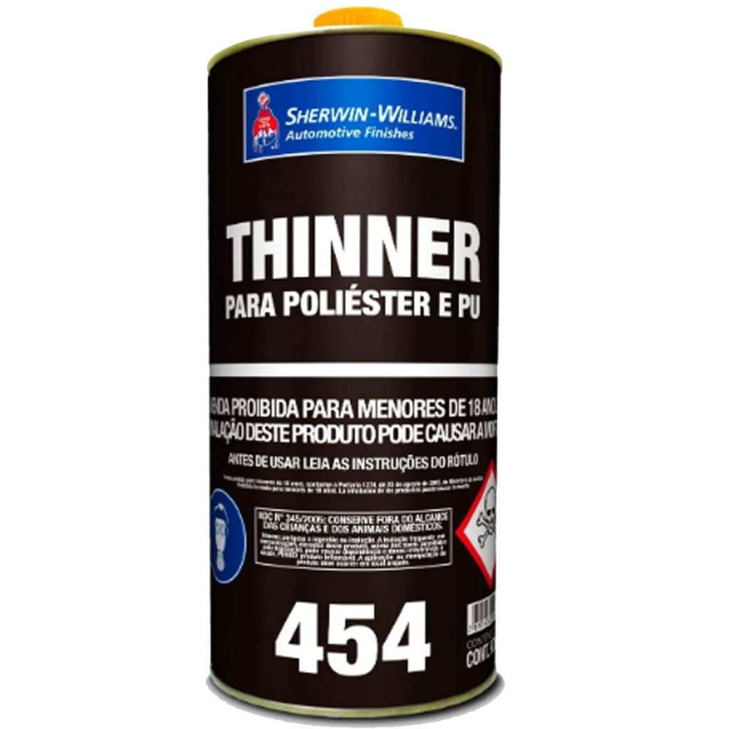 Diluente Pu 454 Poliéster Pu Sherwin Williams 900ml
