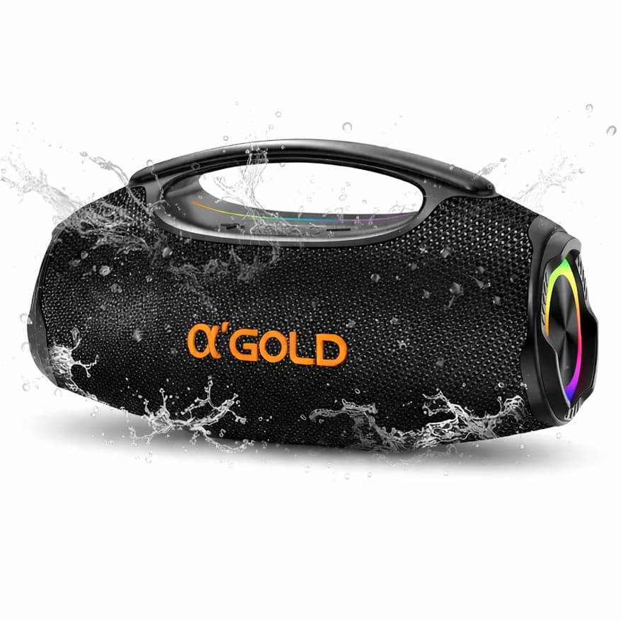 Caixa de Som Bluetooth 70W RMS Som Alto E Graves Potentes IPX6 A'Gold SM-32B