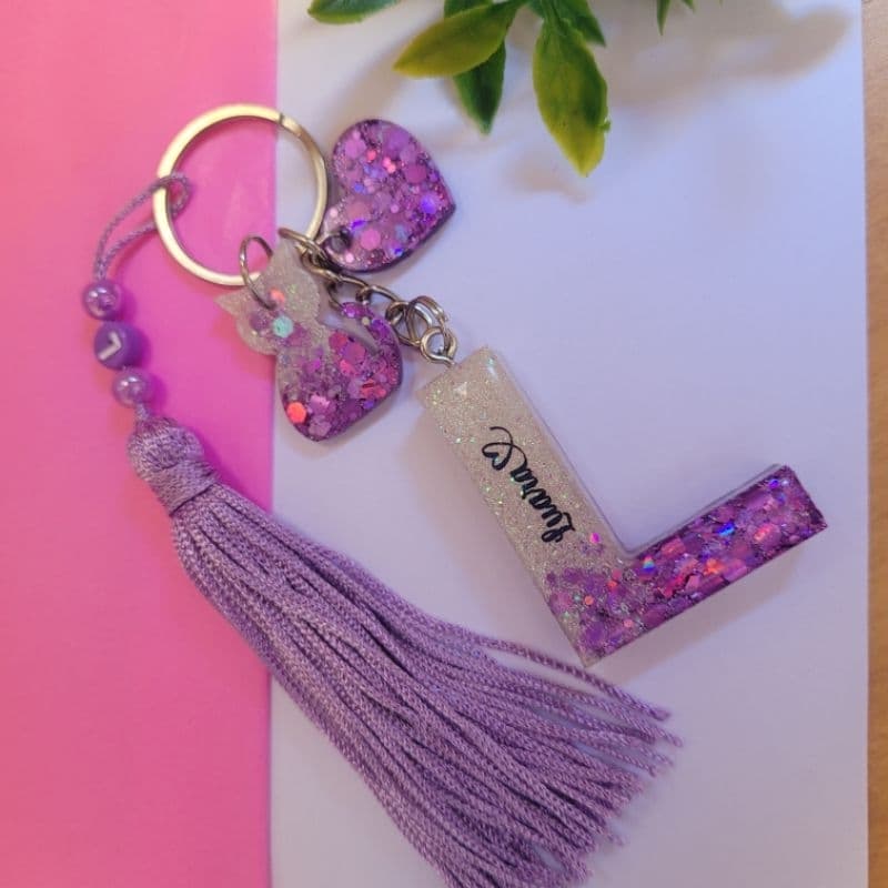 Chaveiro Letra personalizada