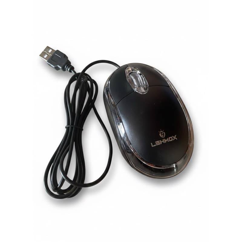 Mouse Óptico com Fio USB 2.0 - Design Ergonômico e Precisão de 1200 DPI