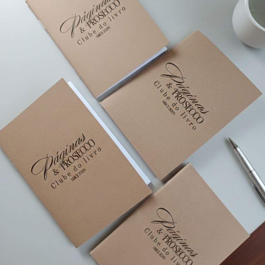 Caderno personalizada 20un kraft com sua arte para eventos