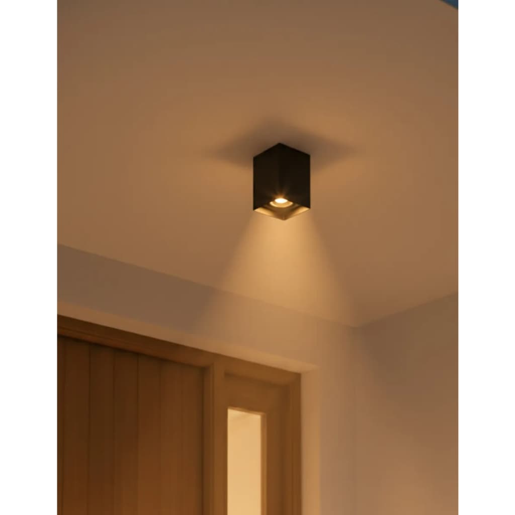 Kit 13 Spot Sobrepor Cubo Mr16 ABS Não Enferruja Com Lâmpada Led 4.8w Teto Laje Quarto Sala Banheiro