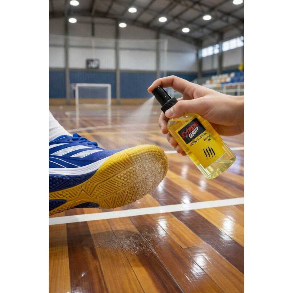 Grip para Sola de Tênis Futsal 60ml – Spray Antiderrapante para Mais Aderência na Quadra