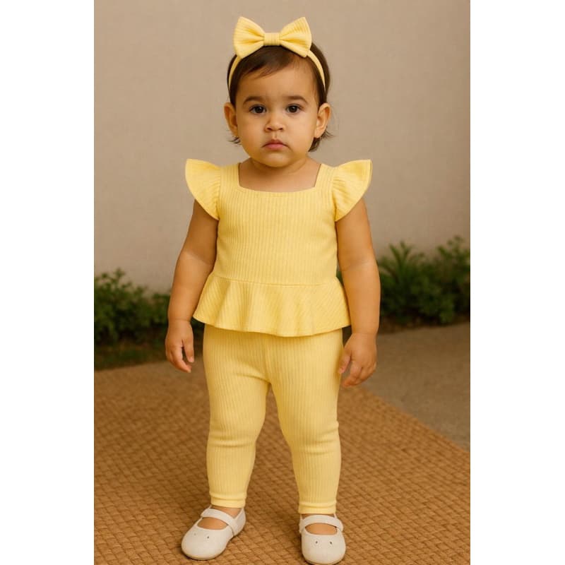 15 itens (5 blusa + 5 legg + 5 laço de cabelo) cores variadas (rosa,amarelo,lilás,verde e azul) 1/2 anos tamanho único