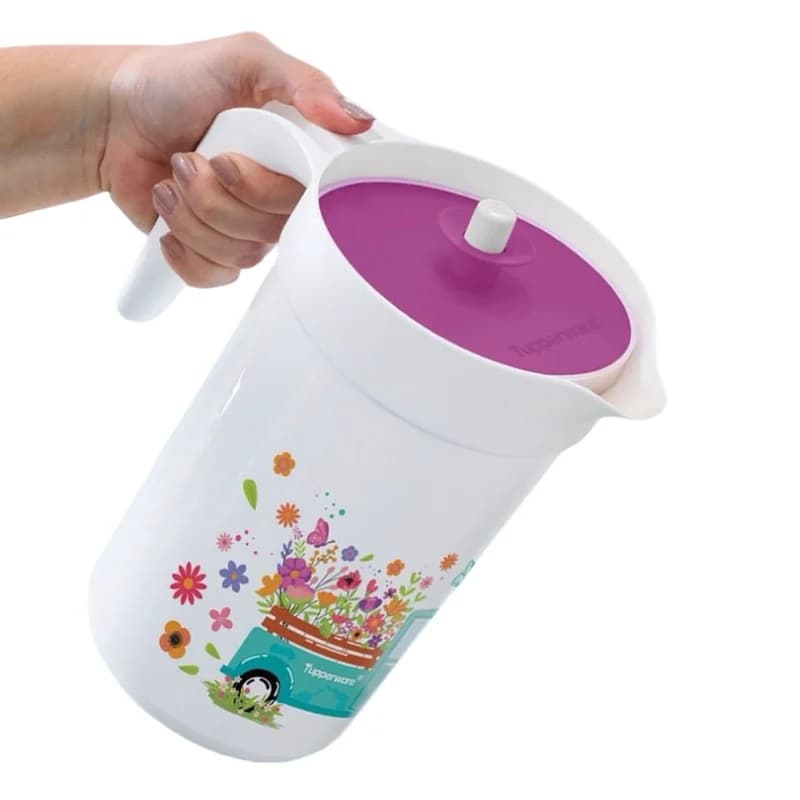 Jarra Tupperware Ilúmina 2L Caminho das Flores Original – Jarra 2 Litros com Tampa