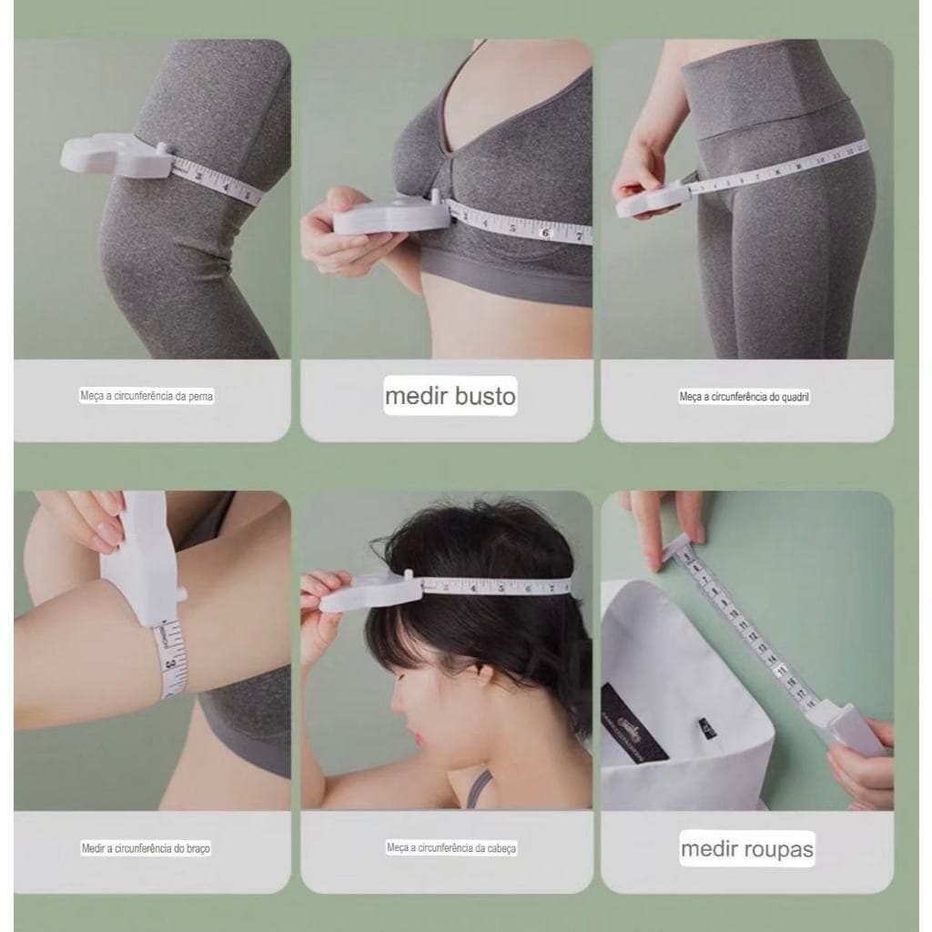 Fita De Medição Corporal/Fita Métrica Retrátil Antropométrica Corporal Fitness